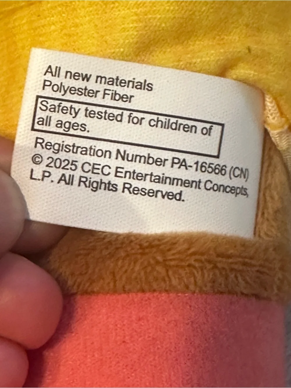 Chuck E. Cheese Bella Plush Large 26” w/ Tag Stuffy Collectible Pizza Doll